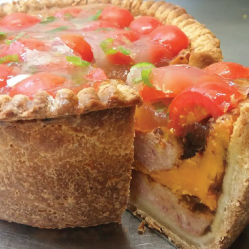 Pie-360-square-image delicious pie available in our countryside cafe at Rowan Garden Centre - your independent plant specialist in the beautiful Buckinghamshire countryside
